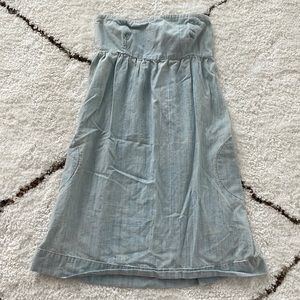 Urban Outfitters strapless denim dress XS
